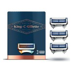 Refil Britvice King C Gillette Gillette King (3 uds) , 31 g