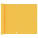 vidaXL Balkonski zastor žuti 75 x 300 cm od tkanine Oxford