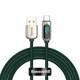 Baseus zaslonski kabel USB na Type-C, 66W, 2m (zeleni)