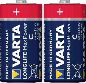 Varta LONGLIFE Max Power C Bli 2 baby (c)-baterija alkalno-manganov 7800 mAh 1.5 V 2 St.
