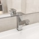 vidaXL Slavina za umivaonik s funkcijom izvlačenja srebrna 157×172 mm