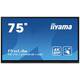 Iiyama ProLite TE7512MIS-B1AG monitor, IPS, 75", 3840x2160, USB-C, USB, Touchscreen