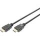 DIGITUS HDMI Premium brzi priključni kabel, tip A St / St, 2,0 m, s Ethernetom, Ultra HD 60p, zlatni, crni Digitus HDMI video priključni kabel [1x muški konektor HDMI - 1x muški konektor HDMI] 2.00...