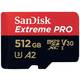 SanDisk Extreme PRO microsdxc kartica 512 GB Class 10 UHS-I otporan na udarce, vodootporan