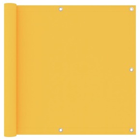 VidaXL Balkonski zastor žuti 90 x 500 cm od tkanine Oxford