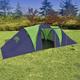 vidaXL Poliesterski šator za kampiranje za 9 osoba plavo-zeleni