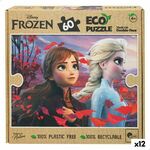 Dječje Puzzle Frozen Dvostrano 60 Dijelovi 70 x 1,5 x 50 cm (12 kom.)
