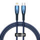 USB-C kabel za Lightning Baseus Glimmer Series, 20W, 1m (plavi)