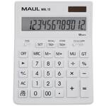 Maul MXL 12 stolni kalkulator bijela Zaslon (broj mjesta): 12 baterijski pogon, solarno napajanje (Š x V x D) 155 x 205 x 35 mm
