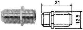 Adapter F konektor (ž) na F konektor (ž) ravni Goobay bulk