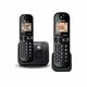 Panasonic KX-TGC212FXB bežični telefon, DECT, crni/narančasti