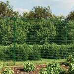 vidaXL Ograda od žičane mreže sa šiljastim držačima zelena 1,8 x 10 m