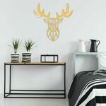 Metalna zidna dekoracija, Deer2 Metal Decor - Gold