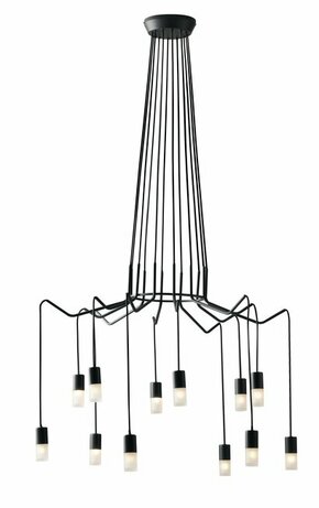 FANEUROPE I-SPIDER-S12 | Spider-FE Faneurope visilice svjetiljka Luce Ambiente Design s mogućnošću skraćivanja kabla 12x G9 antracit