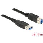 Delock USB kabel USB 3.2 gen. 1 (USB 3.0) USB-A utikač, USB-B utikač 5.00 m crna pozlaćeni kontakti