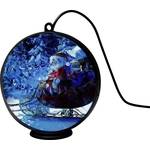 Konstsmide 1560-700 LED krajolik djed božićnjak sa saonicama LED crna timer