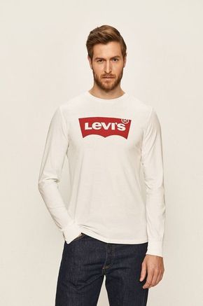 Levi's - Majica dugih rukava - bijela. Majica dugih rukava iz kolekcije Levi's. Model izrađen od pletenine s tiskom.