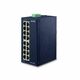 Planet Industrial 16-Port (16x100Mbps RJ45) Switch (-40~75C), unmanaged PLT-ISW-1600T PLT-ISW-1600T