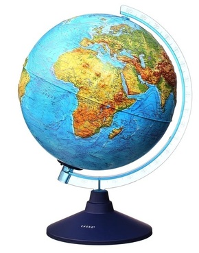 Alayskyjev 32 cm RELJEFNI fizički globus EN