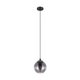 EGLO 98651 | Ariscani Eglo visilice svjetiljka 1x E27 crno, prozirna crna, zrcalo