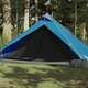 vidaXL Šator za kampiranje za 1 osobu plavi 255x153x130 cm taft 185T