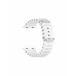KSIX, izmjenjivi silikonski remen kompatibilan s Apple Watch 42/44/45mm, bijeli