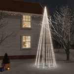 Stožasto božićno drvce hladno bijelo 732 LED žarulje 160x500 cm