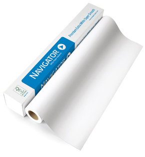 Papir za ploter 80gr 610mm/50m nepremazni Navigator extra bijeli