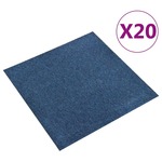 vidaXL Podne pločice s tepihom 20 kom 5 m² 50 x 50 cm tamnoplave
