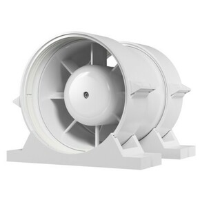 Kanalni aksijalni ventilator za dovod i ispuh zraka s nepovratnim ventilom BB D100 - PRO 4