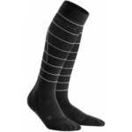 CEP WP405Z Compression Tall Socks Reflective Black III Čarape za trčanje