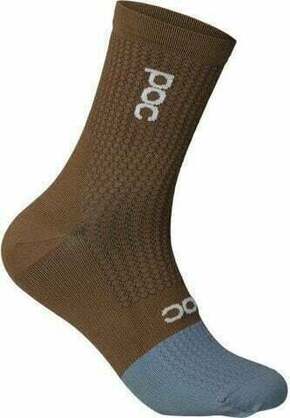 POC Flair Sock Mid Jasper Brown/Calcite Blue M Biciklistički čarape