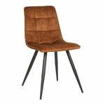 Ciglaste baršunaste blagovaonske stolice u setu 2 kom Jelt – LABEL51