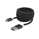 BIT FORCE presvučeni kabel USB A-USB C M/M 1,5m crni