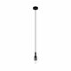 EGLO 99531 | Lobatia Eglo visilice svjetiljka 1x E27 crno, sivo, bijelo