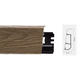 Lajsna za laminat ARBITON PVC Indo duljina 2,5m - visina 70mm - 12 dark oak