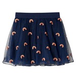 vidaXL Dječja suknja s tilom modra 116