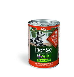 Monge BWild Grain Free Adult konzerva za pse - puretina i bundevom i tikvicima 400 g