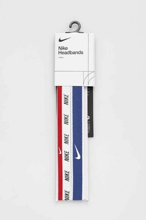 Trake za glavu Nike 3-pack boja: crvena - crvena. Trake za glavu iz kolekcije Nike. izrađen od elastičnog materijala.