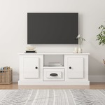 TV ormarić sjajni bijeli 100x35 5x45 cm od konstruiranog drva