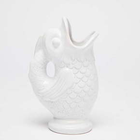 Bijela ručno rađena vaza Velvet Atelier Pez