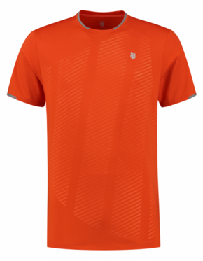 Muška majica K-Swiss Tac Hypercourt Shield Crew 2 - spicy orange