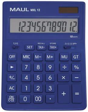 Maul MXL 12 stolni kalkulator svijetloplava Zaslon (broj mjesta): 12 baterijski pogon