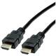 Roline HDMI priključni kabel HDMI A utikač 1.00 m crna 11.04.5930 sa zaštitom HDMI kabel