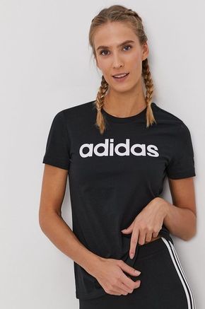 Adidas - Majica - crna. Majica iz kolekcije adidas. Model izrađen od tanke