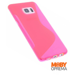 Samsung Galaxy S6 EDGE plus roza silikonska maska