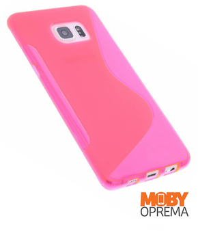 Samsung Galaxy S6 EDGE plus roza silikonska maska