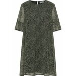 DreiMaster Vintage Haljina tamno zelena / narančasta / crna / prljavo bijela