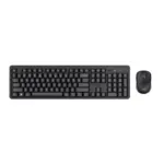 slomart Trust Ody II bežični set tipkovnice i miša, RF Wireless, QWERTY US, crni