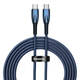 USB-C kabel za USB-C Baseus Glimmer Series, 100 W, 2 m (plavi)